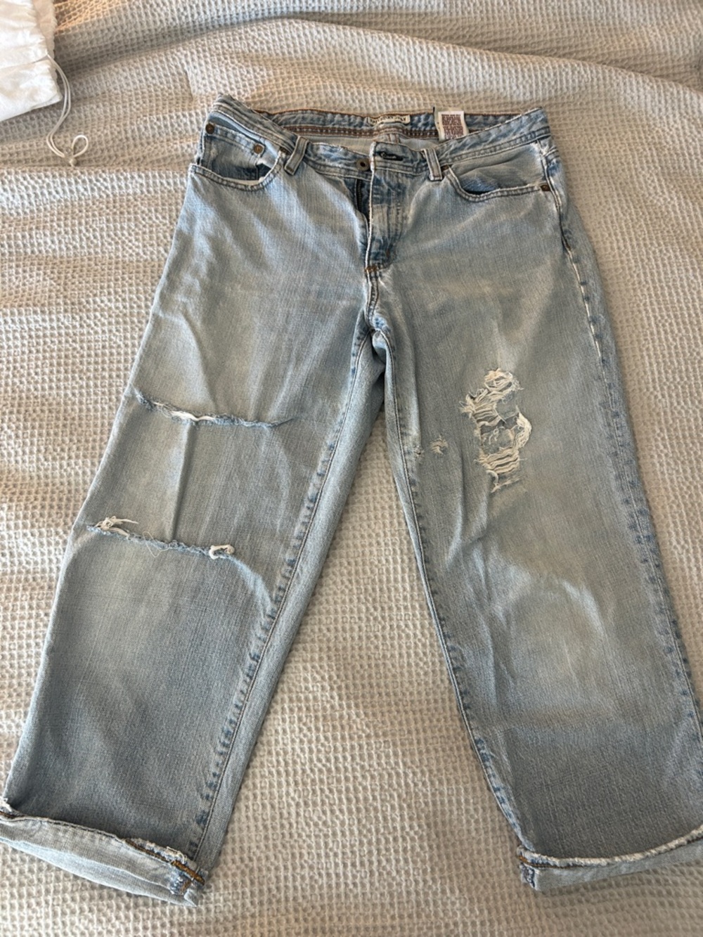 Ralph Lauren Light Wash Ripped Boyfriend Jeans